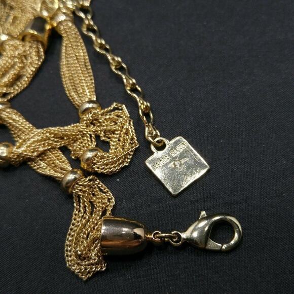 Anne Klein Multi Chain Gold Tone Beaded Necklace, 19 Inches - Picture 10 of 12